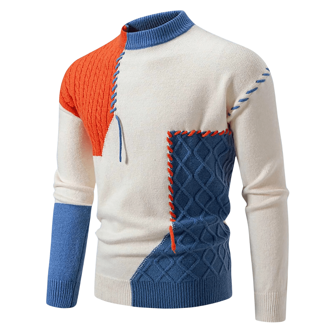 Ian | Maglione elegante a blocchi