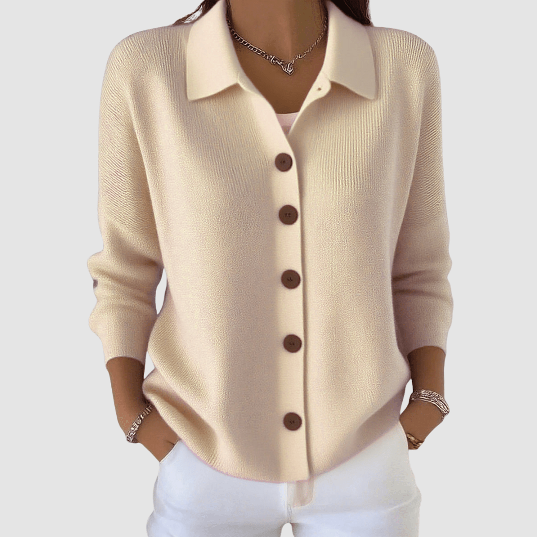 Joanna | Cardigan in Maglia con Bottoni