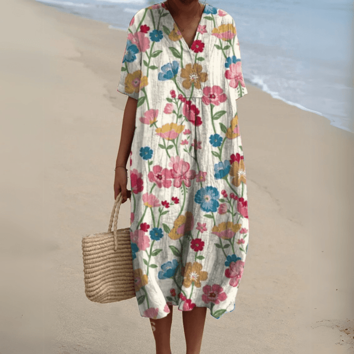 Nathalie | Abito elegante a fiori