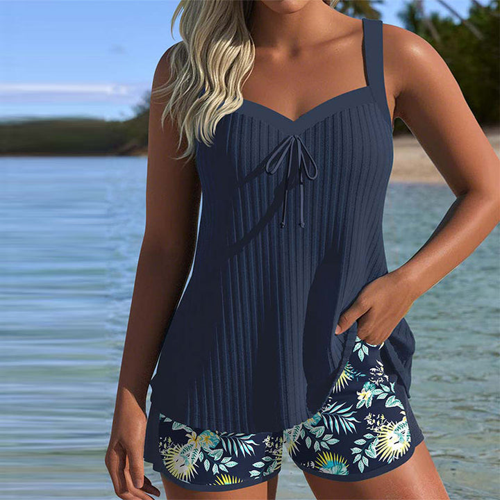 Solea | Tankini Corto a Righe