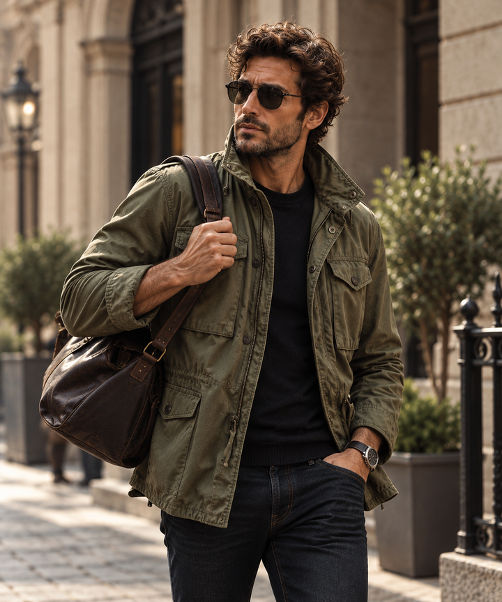 ALONSO | Giacca field da uomo di mezza stagione
