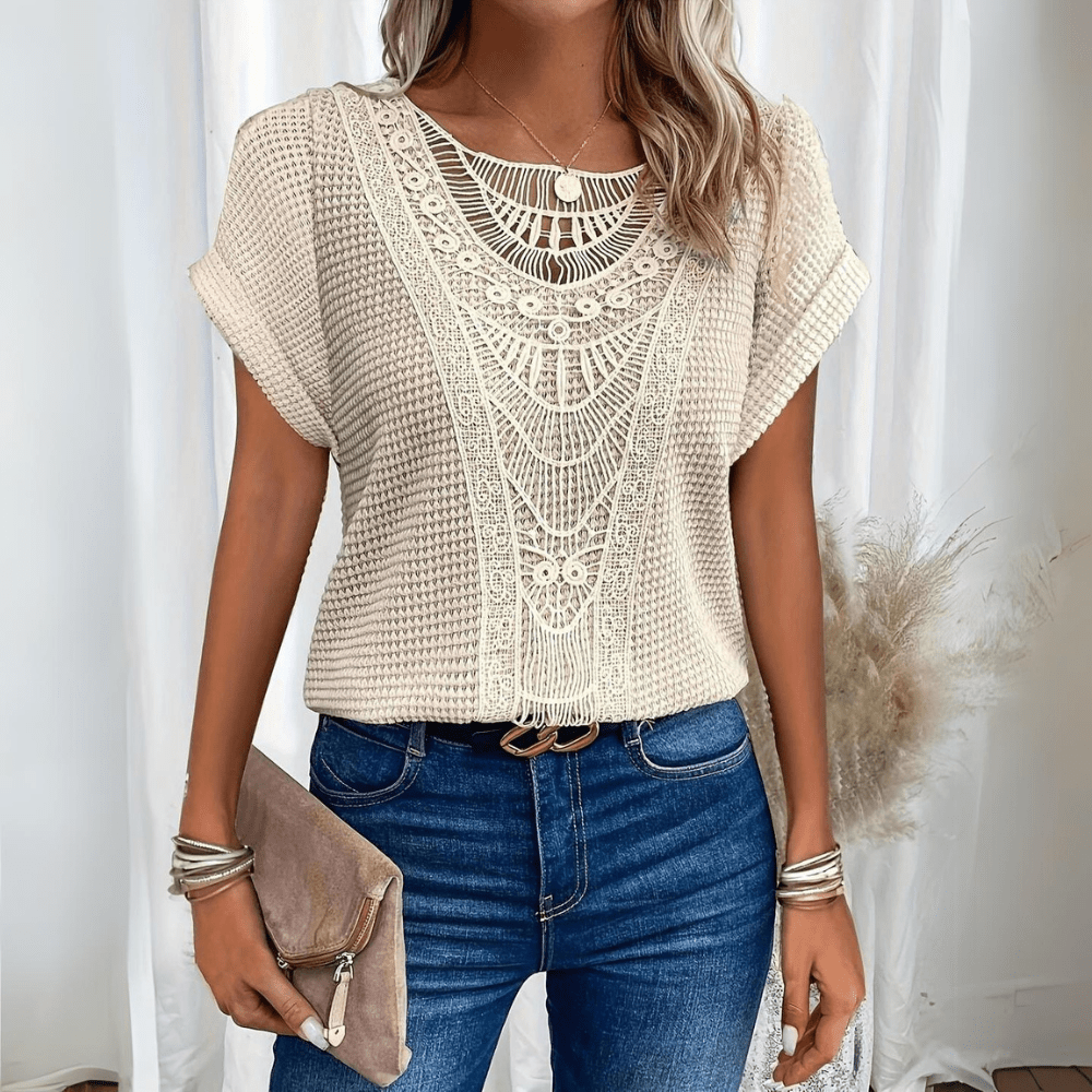 Karin | Blusa elegante in pizzo