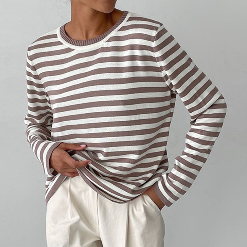 Nicole | Maglione rayé chic