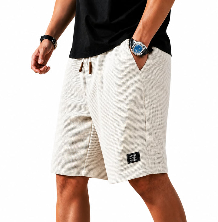 Pantaloncini Bermuda Capri Waffle