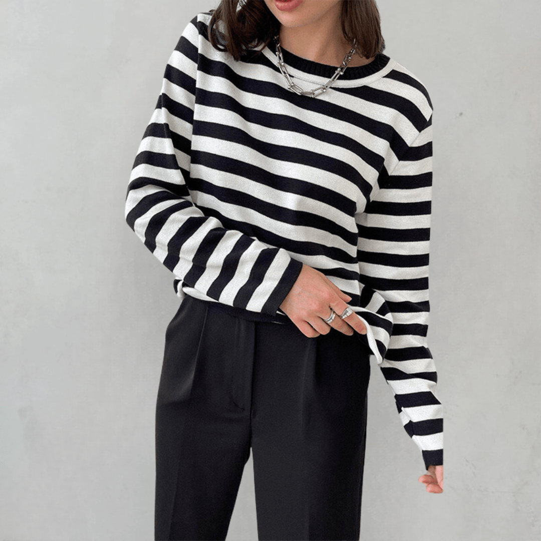 Nicole | Maglione rayé chic