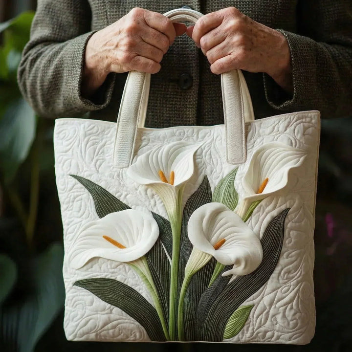 Borsa trapuntata artigianale - Aromi Bianchi
