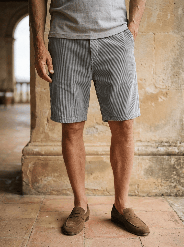 Matteo | Pantaloncini estivi di lusso in velluto a coste
