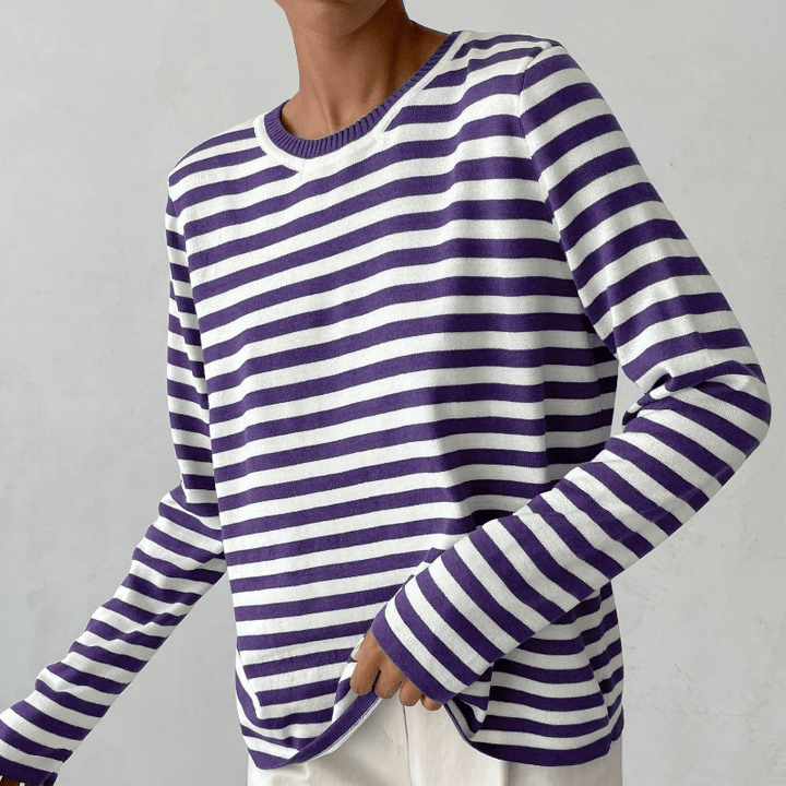 Nicole | Maglione rayé chic